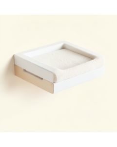 Flint Branch Wall-Mounted Cat Perch - White (synthetic illustration; no displayed measurements)