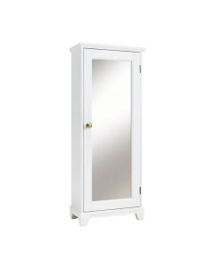 Annice Over The Door Jewelry Armoire With Mirror