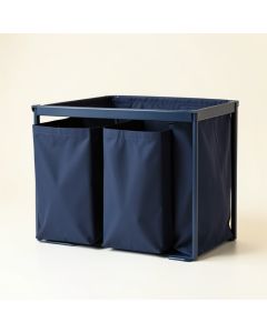 Olive Bluff Laundry Sorting Station With Plain Removable Bags - Navy (synthetic illustration; no displayed measurements)