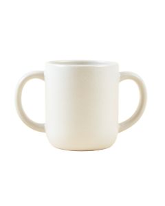 Fern Branch Ceramic Mug - White (synthetic illustration; no displayed measurements)
