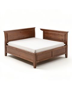 Leedy Solid Wood Standard Bed (synthetic illustration; no displayed measurements)