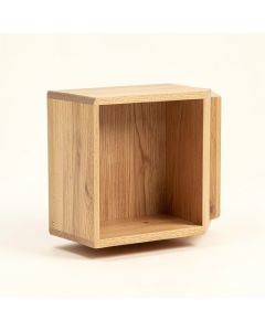 Ted 3 Piece Hexagon Oak Solid Wood Wall Shelf (synthetic illustration; no displayed measurements)