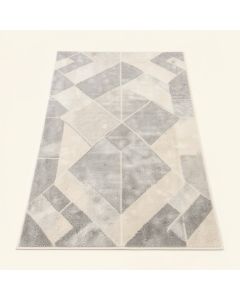 Ines Geometric Ivory/Gray Area Rug (synthetic illustration; no displayed measurements)