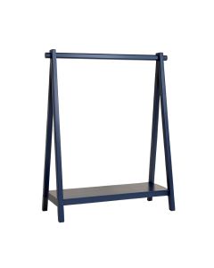 Heath Arc Empty Garment Rack - Navy (synthetic illustration; no displayed measurements)