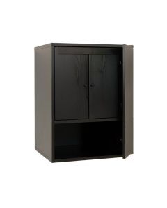 Meadow Brook Wall-Mounted Laundry Cabinet - Black (synthetic illustration; no displayed measurements)
