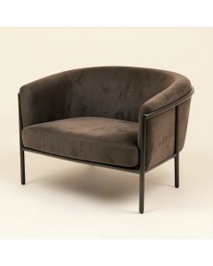 Apollon 79 '' Velvet Round Arm Reclining Loveseat (synthetic illustration; no displayed measurements)