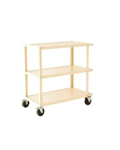 Heath Bridge Empty Rolling Workshop Cart - Ivory (synthetic illustration; no displayed measurements)