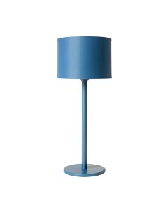 Meadow Crossing Floor Lamp With A Plain Fabric Shade - Blue