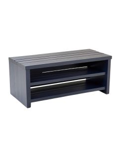Hazel Bluff Shoe Storage Bench - Navy