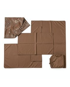 Watercolor Floral Five-Piece Nursery Decor Set (synthetic illustration; no displayed measurements)