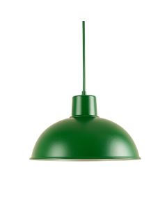 Oak Branch Pendant Light Suspended From One Plain Cable - Green (synthetic illustration; no displayed measurements)