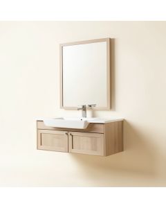 Altenburg 31 '' Wall-Mounted Single Bathroom Vanity Set (synthetic illustration; no displayed measurements)