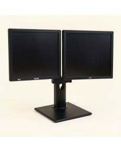Dual Lcd Monitor Heavy Duty Height Adjustable 2 Screens Desk Mount (synthetic illustration; no displayed measurements)