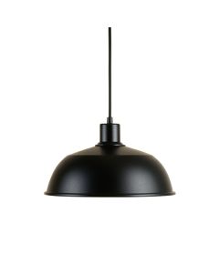 Linden Crest Pendant Light Suspended From One Plain Cable - Black (synthetic illustration; no displayed measurements)