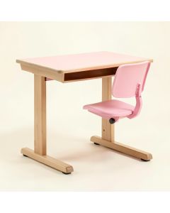 Adjustable Student Desk And Chair Kit Children Learning Table Chair Set Students Writing Table Pink (synthetic illustration; no displayed measurements)
