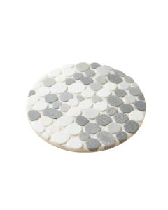0.75 '' X 0.75 '' Glass Penny Round Mosaic Tile
