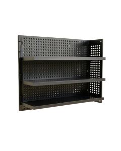 Cliff Crest Empty Wall-Mounted Tool Organizer Panel - Black (synthetic illustration; no displayed measurements)