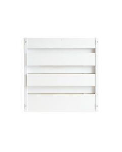Maple Branch Empty Wall-Mounted Tool Organizer Panel - White (synthetic illustration; no displayed measurements)