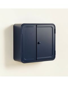 Hill Brook Wall-Mounted Entry Cabinet - Navy (synthetic illustration; no displayed measurements)