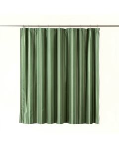 Willow Canyon Shower Curtain Hanging Flat From A Plain Rod - Green (synthetic illustration; no displayed measurements)