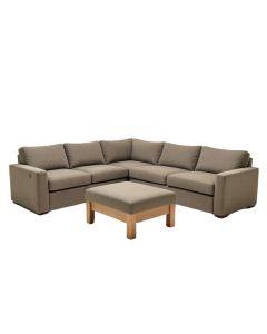 Celestia 133 '' Wide Symmetrical Modular Sectional With Ottoman (synthetic illustration; no displayed measurements)