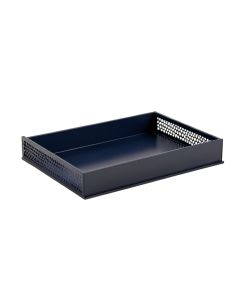 Birch Dale Empty Under-Desk Cable Tray - Navy (synthetic illustration; no displayed measurements)