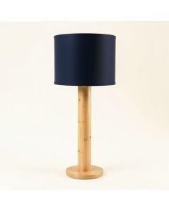 Field Crossing Floor Lamp With A Plain Fabric Shade - Navy (synthetic illustration; no displayed measurements)