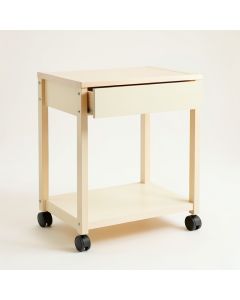 Hill Bend Empty Rolling Workshop Cart - Cream (synthetic illustration; no displayed measurements)