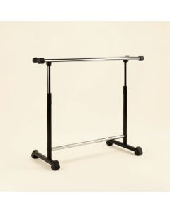 32.8 '' W Double Hanging Garment Rack (synthetic illustration; no displayed measurements)
