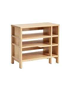 8-Compartment 8 Pair Stackable Shoe Rack