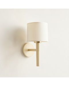 Willow Crest Wall Sconce Mounted On A Plain Wall - Ivory (synthetic illustration; no displayed measurements)