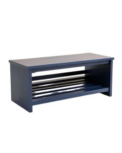 Bay Arc Shoe Storage Bench (synthetic illustration; no displayed measurements)