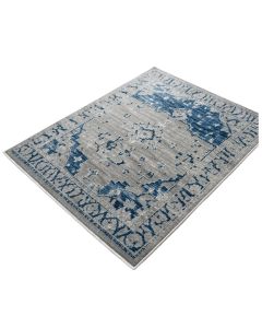 Anaheim Hand-Tufted Cotton Gray/Multi/Blue Area Rug