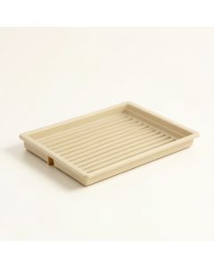 Moss Falls Empty Under-Desk Cable Tray - Beige (synthetic illustration; no displayed measurements)
