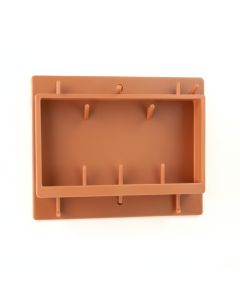 Briar Crossing Empty Wall-Mounted Tool Organizer Panel - Terracotta (synthetic illustration; no displayed measurements)