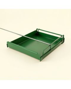 Holly Crest Empty Under-Desk Cable Tray - Green (synthetic illustration; no displayed measurements)