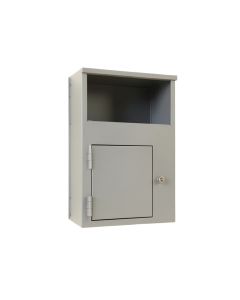 Rowan Crossing Wall-Mounted Entry Cabinet - Gray (synthetic illustration; no displayed measurements)
