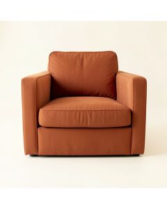 Briar Falls Upholstered Armchair - Terracotta (synthetic illustration; no displayed measurements)