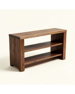 Gladstone Wood Shelves Storage Bench (synthetic illustration; no displayed measurements)