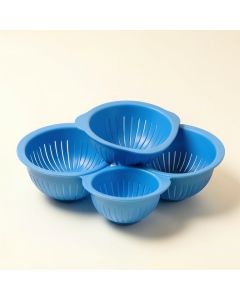 Homeries Silicone\T 4 Piece Colander Set (synthetic illustration; no displayed measurements)