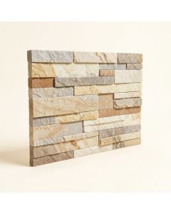 Colorado Canyon Pencil Ledger Panel 6 '' X 24 '' Marble Stacked Stone Tile In Natural (synthetic illustration; no displayed measurements)