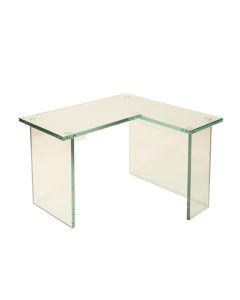 Bramblett Glass L-Shape Desk