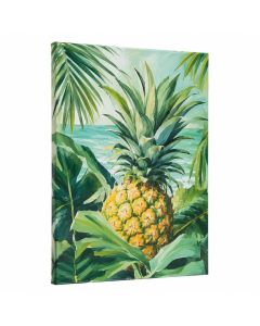 Pineapple In Paradise By Chelsea Victoria - Unframed Graphic Art Print On Canvas