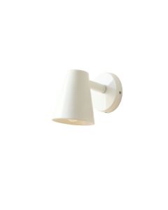 Bay Bend Wall Sconce Mounted On A Plain Wall - White (synthetic illustration; no displayed measurements)