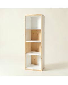 Wren Crossing Narrow Cubby Tower - White (synthetic illustration; no displayed measurements)