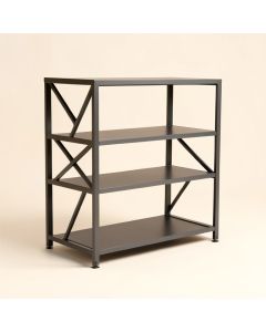 Evonna Industrial Etagere Bookcase (synthetic illustration; no displayed measurements)