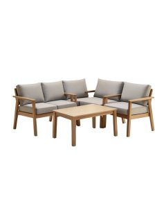 Yoshida Modern Outdoor 3 Piece Seating Group