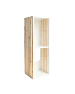 Briar Branch Narrow Cubby Tower - White