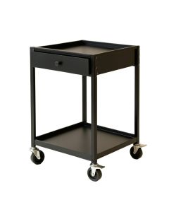 Dune Branch Empty Rolling Workshop Cart - Black (synthetic illustration; no displayed measurements)