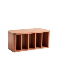 Ash Branch Shoe Storage Bench - Terracotta